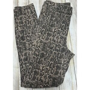 SPANX women's‎ Jean-ish ankle pull on pants leggings snake size small taupe